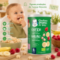 Gerber Bio Chrupki Ryżowo Pszenne Banan Malina Przekąska Dla Dzieci Od 8m
