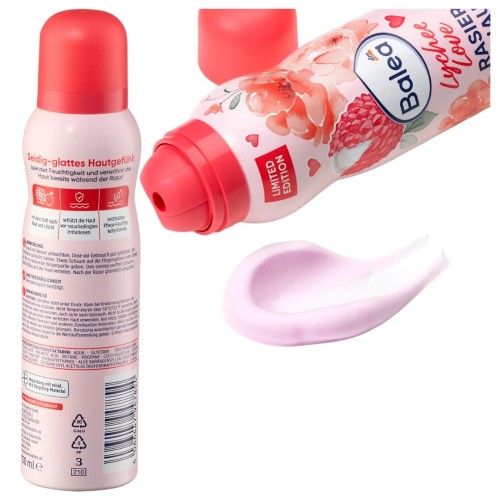 Balea Lychee Love Delikatna Pianka Do Golenia I Depilacji Liczi Róża 150 ml