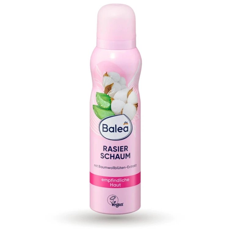 Balea Pianka Do Golenia I Depilacji Ekstrakt Bawełny Aloes 150 ml Aloe Vera