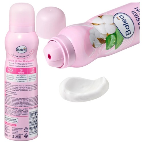 Balea Pianka Do Golenia I Depilacji Ekstrakt Bawełny Aloes 150 ml Aloe Vera