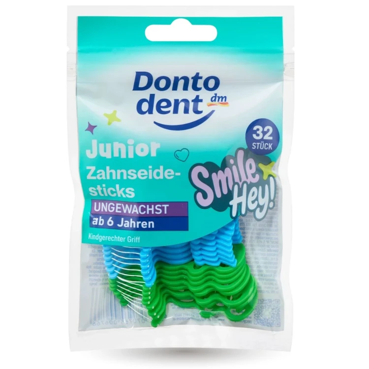 Dontodent Nici Dentystyczne Junior Patyczki Wykałaczki Dla Dzieci 32szt