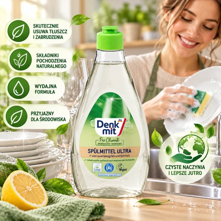 Denkmit Nature Ekologiczny Płyn Do Mycia Naczyń 500ml