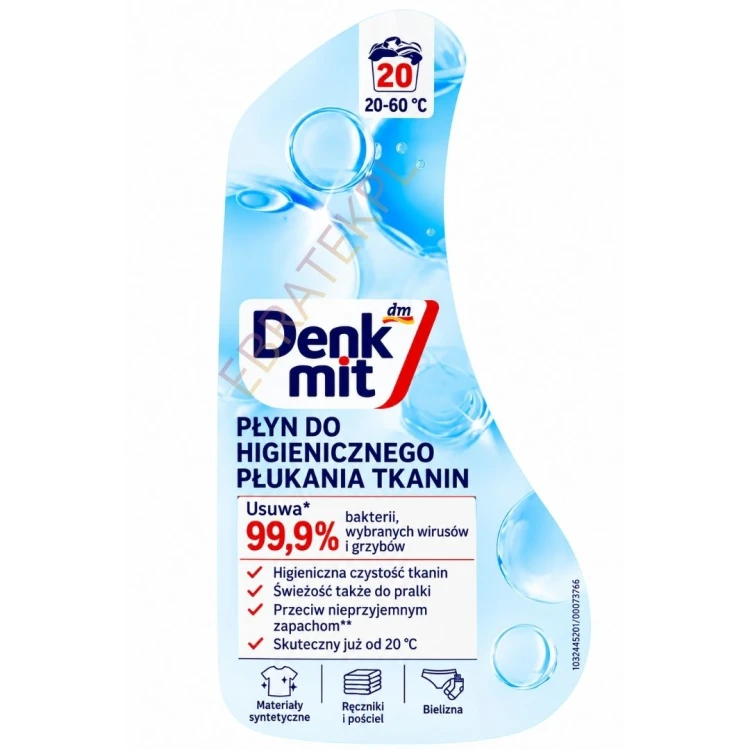 Denkmit Higieniczny Płyn Do Dezynfekcji Ubranek Bakterie Wirusy Grzyby 1,5L