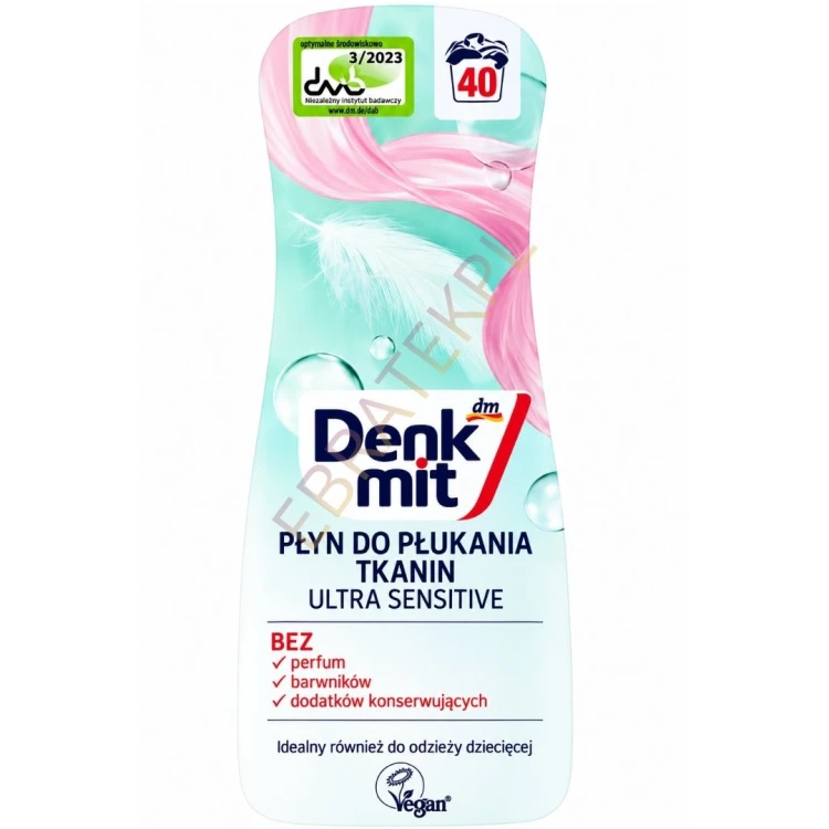 Denkmit Sensitive Hypoalergiczny Płyn Do Płukania Tkanin Dla Niemowląt Bez Zapachu