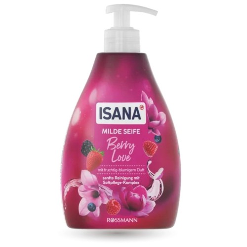 Isana Berry Love  Kremowe Mydło Do Rąk Owoce Leśne 500 ml Z Niemiec