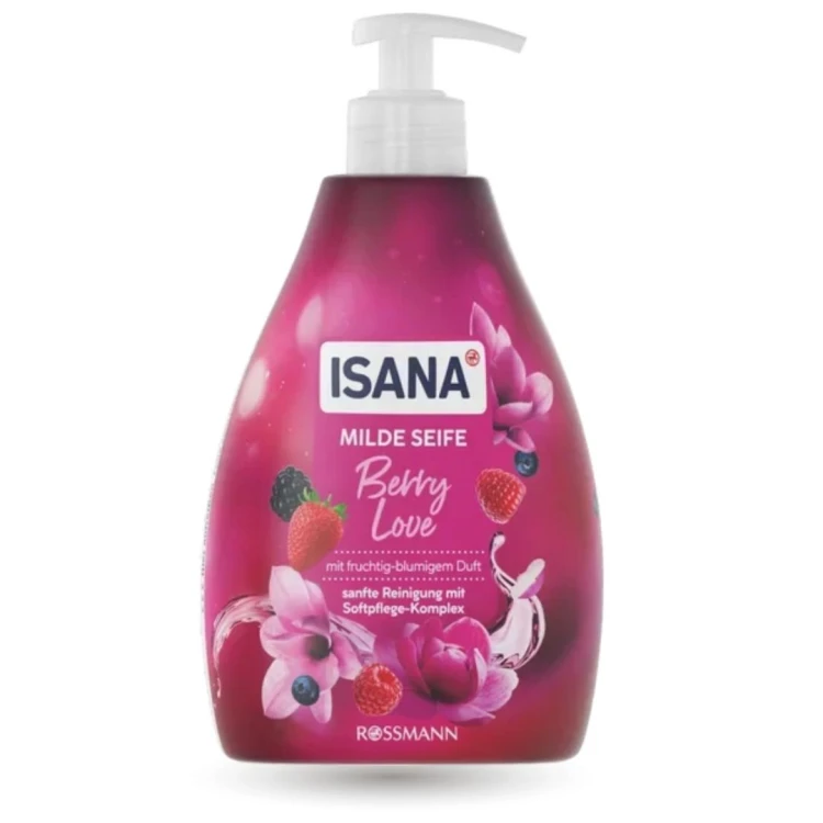 Isana Berry Love  Kremowe Mydło Do Rąk Owoce Leśne 500 ml Z Niemiec