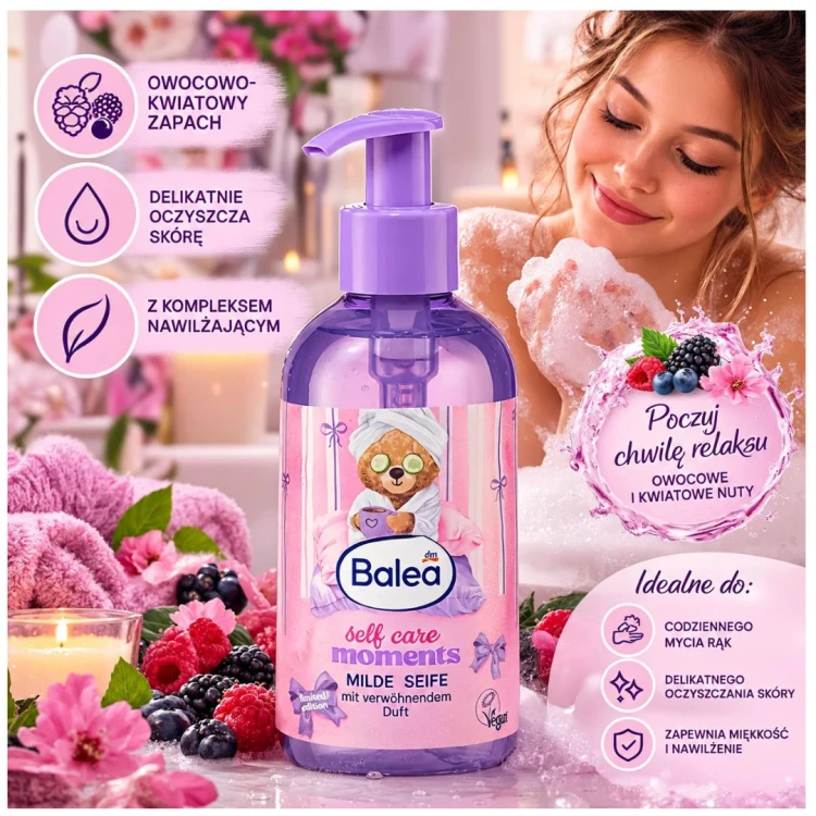 Balea Self Care Moments Kremowe Mydło Do Ciała 300 ml Z Niemiec