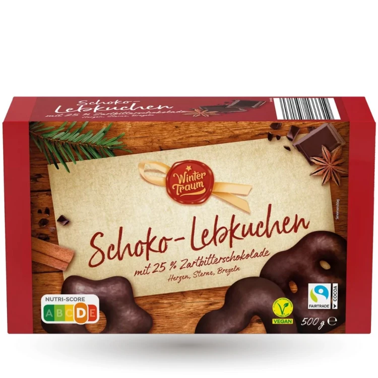 Wintertraum Pierniki W Ciemnej Czekoladzie 500g Boże Narodzenie Święta