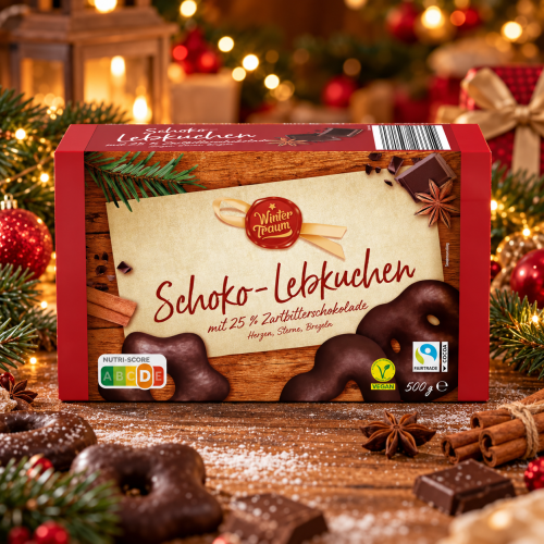 Wintertraum Pierniki W Ciemnej Czekoladzie 500g Boże Narodzenie Święta
