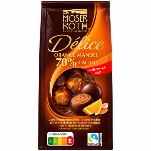 Moser Roth Delice Kule Praliny Krem Pomarańczowy I Migdały 140g