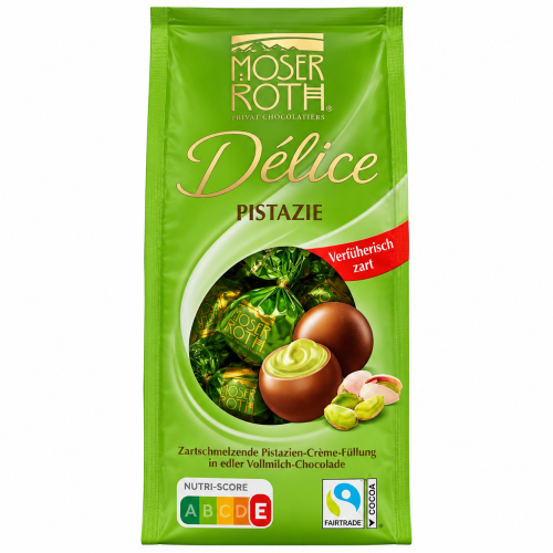 Moser Roth Delice Pistazie Kule Praliny Czekolada Krem Z Pistacjami 140g