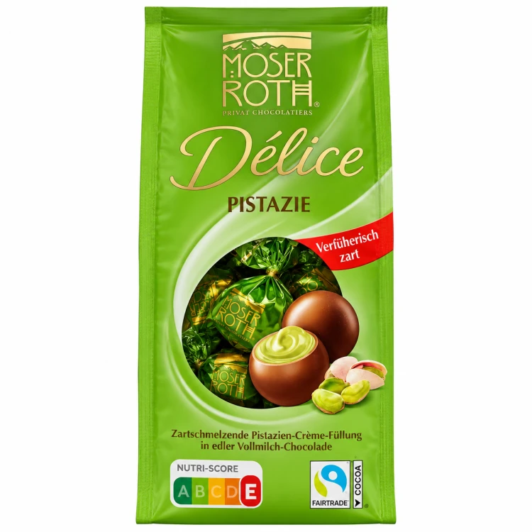 Moser Roth Delice Pistazie Kule Praliny Czekolada Krem Z Pistacjami 140g