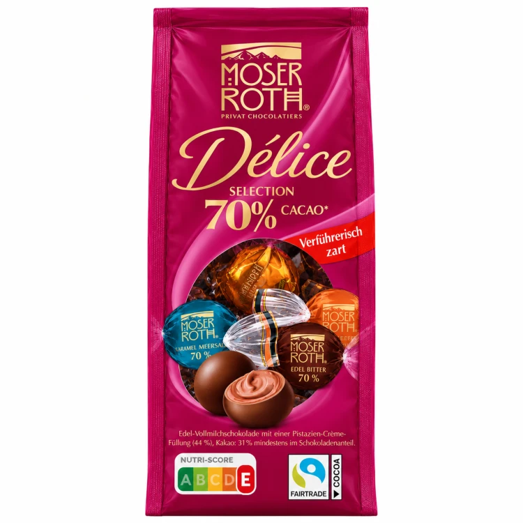 Moser Roth Delice Selection Kule Praliny Czekolada Mix Smaków 140g