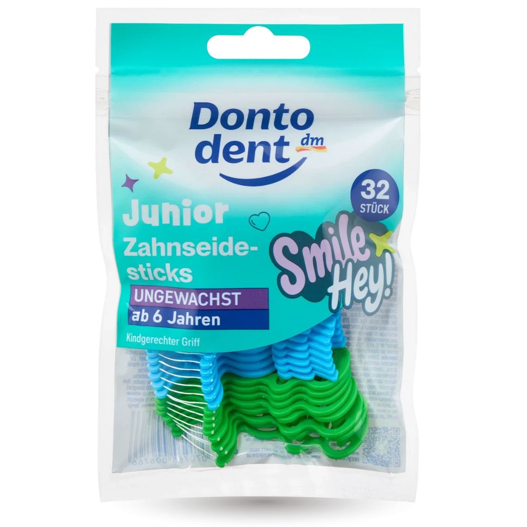 Dontodent Nici Dentystyczne Junior Patyczki Wykałaczki Dla Dzieci 32szt