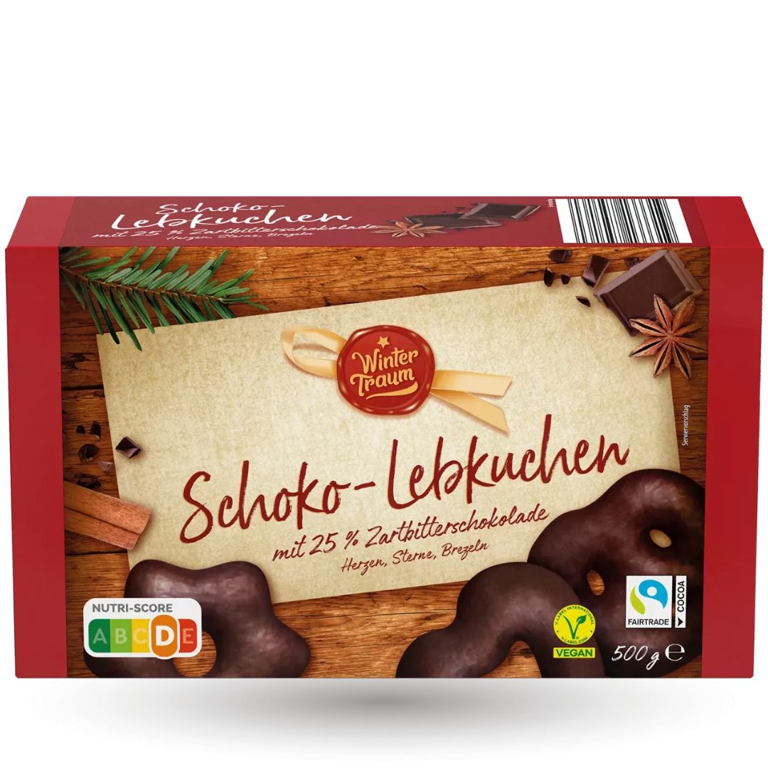 Wintertraum Pierniki W Ciemnej Czekoladzie 500g Boże Narodzenie Święta