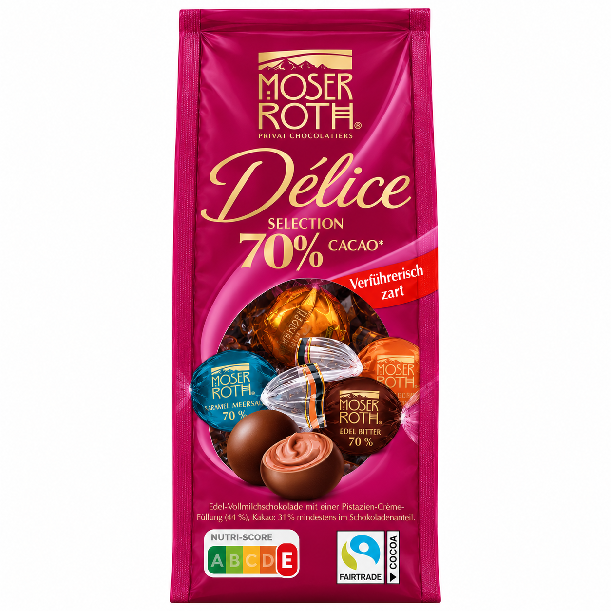 Moser Roth Delice Selection Kule Praliny Czekolada Mix Smaków 140g